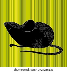 Colección de afiches abstractos con animales. Conjunto de plantillas de arte escandinavo modernas. Tinta animal con diseños florales y formas geométricas en el fondo. 
