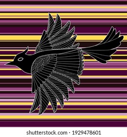Collection of abstract posters with animals. Set of modern Scandinavian art print templates. Bird animal ink with floral design and geometric shapes in the background. 