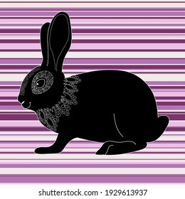 Sammlung abstrakter Poster mit Tieren. Set von modernen skandinavischen Kunstdruckvorlagen. Tierfarbe mit floralen Designs und geometrischen Formen im Hintergrund. 