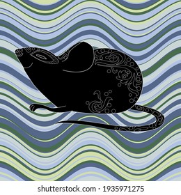 Collection of abstract posters with animals. Set of modern scandinavian art print templates. Animal ink with floral designs and geometric shapes in the background.