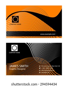 Collection abstract professional business cards or visiting cards
