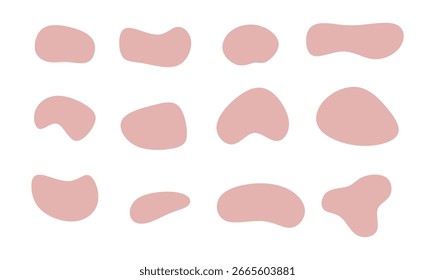 Una colección de Formas líquidas abstractas, redondas y burbujeantes. Una colección de Formas líquidas orgánicas. Lo más destacado para las historias de redes sociales.