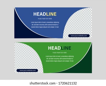 Collection of abstract vector banner designs. Collection of web banner templates. Modern template design for web, advertisements, leaflets.