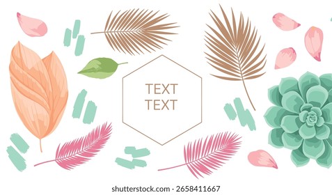 colección, abstracto, Vector, flor, diseño, fondo, arte, Anuncio, borde, botánico, rama de árbol, folleto, tarjeta, tarjeta, decoración, dibujo, elemento, moda, floral, follaje, marco, gráfico, verde