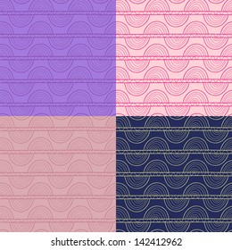 Collection of abstract vector seamless patterns