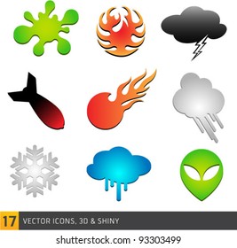Collection Of Abstract Vector Symbols Isolated On White Background. Graphic Design Editable For Your Design.