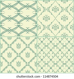 Collection of abstract wallpaper with pattern. vector illustration