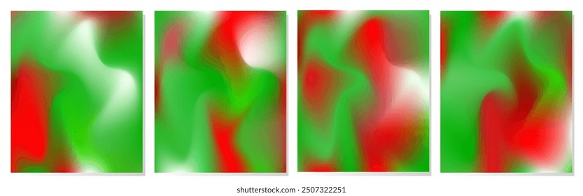 Collection of abstract wave backgrounds. gradient color. The effect of combining dark and light colors. Modern design template for cover, advertising banner, poster, brochure, Vector EPS 10