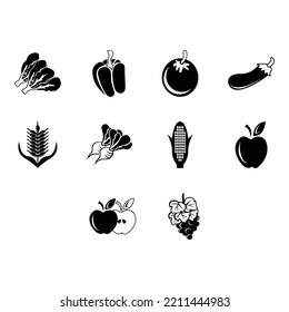 Sammlung von Agrarsymbol, Vektorgrafik