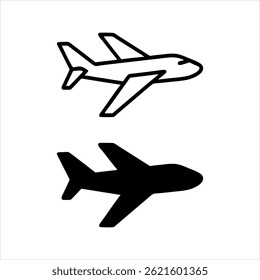 Collection of Airplane Silhouettes in Different Models
