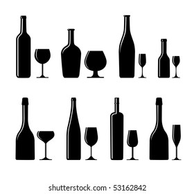 collection of alcoholic glass