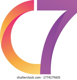 collection alphabet letter abstract color logo vector 