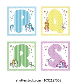Collection of alphabet letters for kids