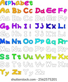 A collection of alphabetic characters 