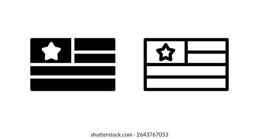 A collection of American flag icons, symbolizing patriotism and national identity.