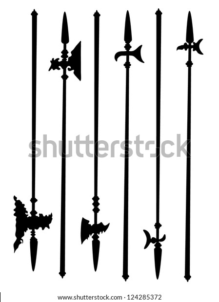 Collection ancient\
halberds