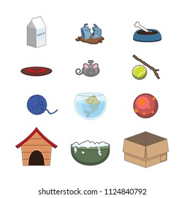 Collection of animal accessories
