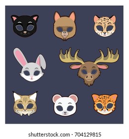 Collection of animal masks for Halloween and various festivities #3
