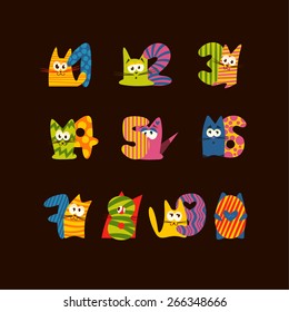 Collection of animals number for children