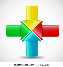 collection of arrow banner with place for your text