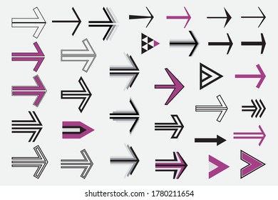 collection of arrows of different shapes

