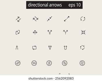 collection of arrows icons in vector form or arrowsvector icons
