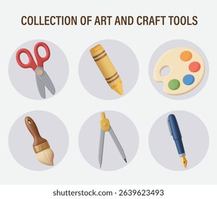  Collection of Art and Craft Tools