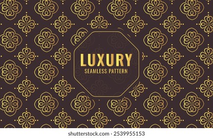 Coleção de padrões de luxo sem costura art déco - design elegante azul e dourado. Fundo de luxo oriental repetível com ornamento	