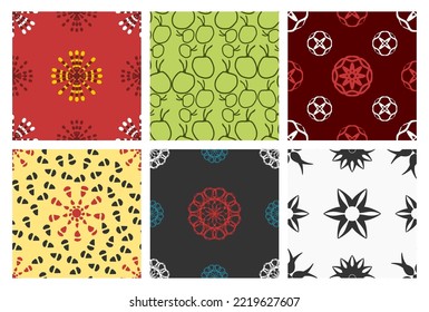 a collection of artistic and elegant seamless patterns. Perfect for home, office, invitation, fabric and other design projects.