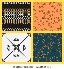 a collection of artistic and elegant seamless patterns. Perfect for home, office, invitation, fabric and other design projects.
