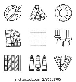 A collection artistic tools