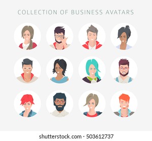 Man Face Vector Male Character Avatar Stock Vector (Royalty Free ...