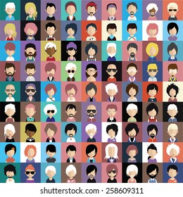 Collection of avatars12 ( 81 Man and woman Characters )