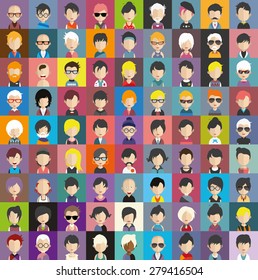 Collection of avatars16 ( 81 Man and woman Characters )