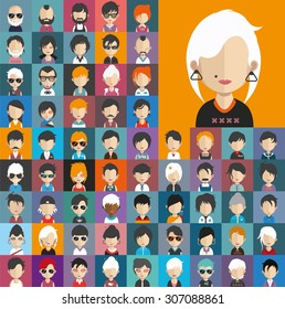 Collection of avatars3  ( 65 Man and woman Characters )