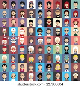 Collection of avatars3  ( 81 Man and woman Characters )