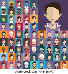 Collection of avatars30 ( 65 Man and woman Characters )