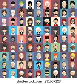 Collection of avatars5  ( 81 Man and woman Characters )