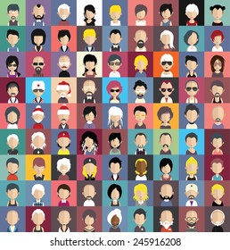 Collection of avatars7 ( 81 Man and woman Characters )