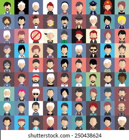 Collection of avatars9 ( 81 Man and woman Characters )