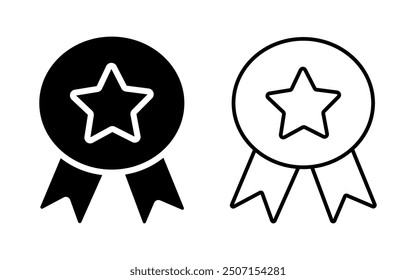 Symbol für die Sammlung von Prämien oder Zertifikaten, Vektorgrafik. Bildungssymbol