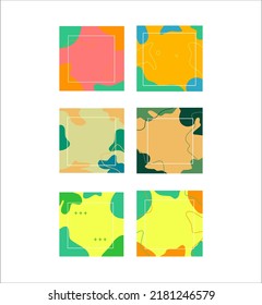 Collection of Background Abstract Shape Illustrations 