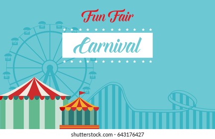 Collection background carnival funfair style