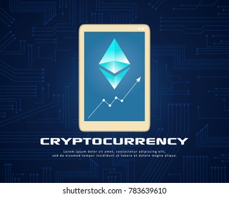 Collection background cryptocurrency style design