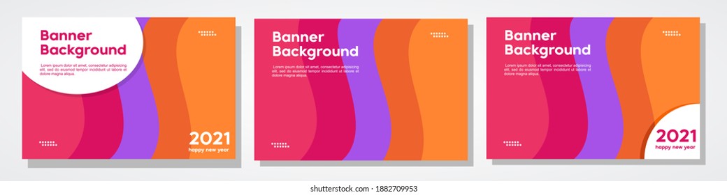A collection of background templates with a modern style, can be used for banners, backgrounds, calendar covers etc.