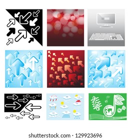 Collection of background vector