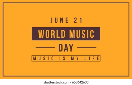 Collection background world music day