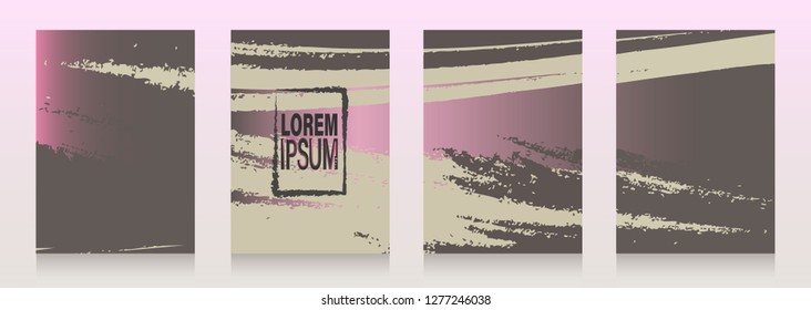 Collection of backgrounds / covers with strokes for books, magazines, catalogs, postcards, flyers.