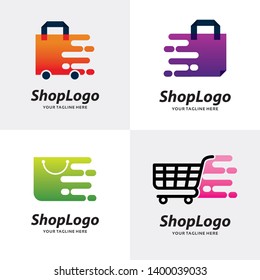 Collection of Bag Shop Logo Design Template