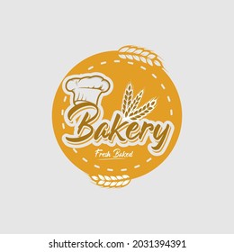 A collection of bakery logo design template